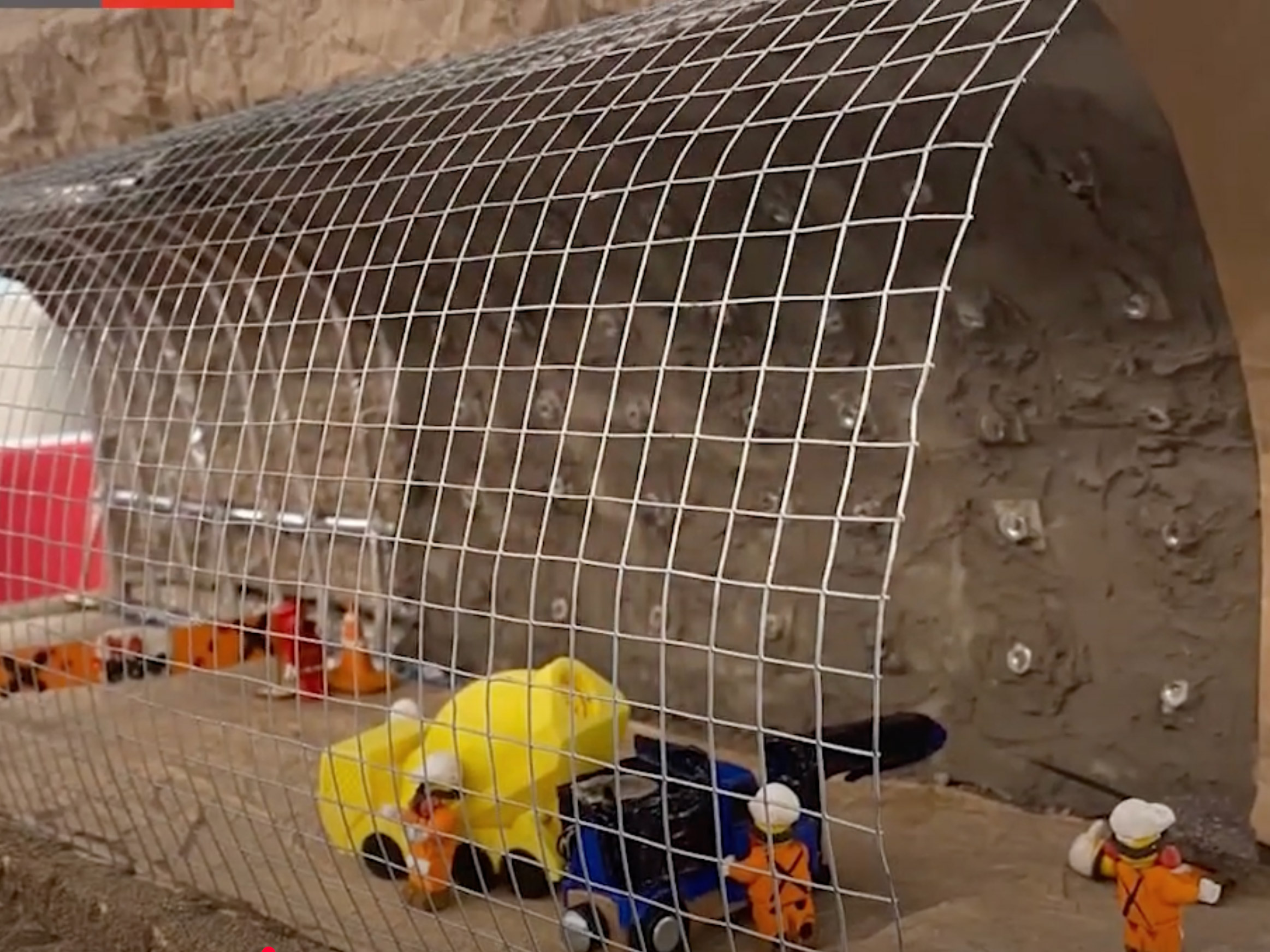 galería subterránea para prácticas de minería​