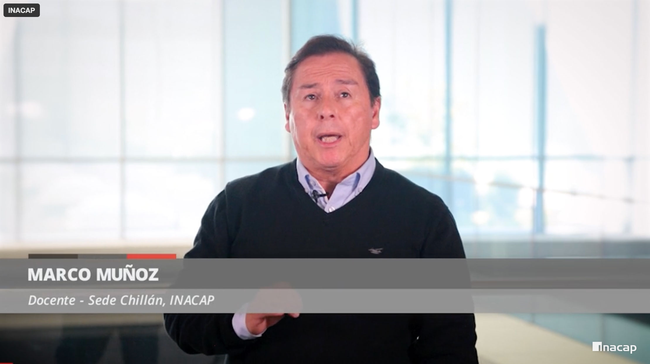 Docente Marco Muñoz de INACAP