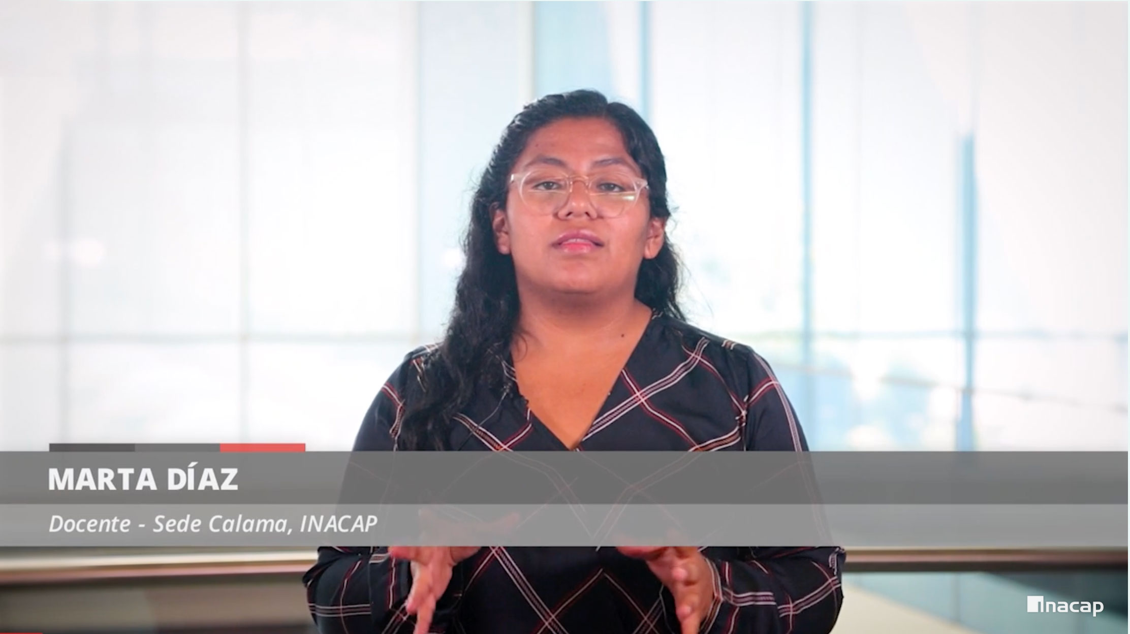 Docente Marta Diaz de INACAP