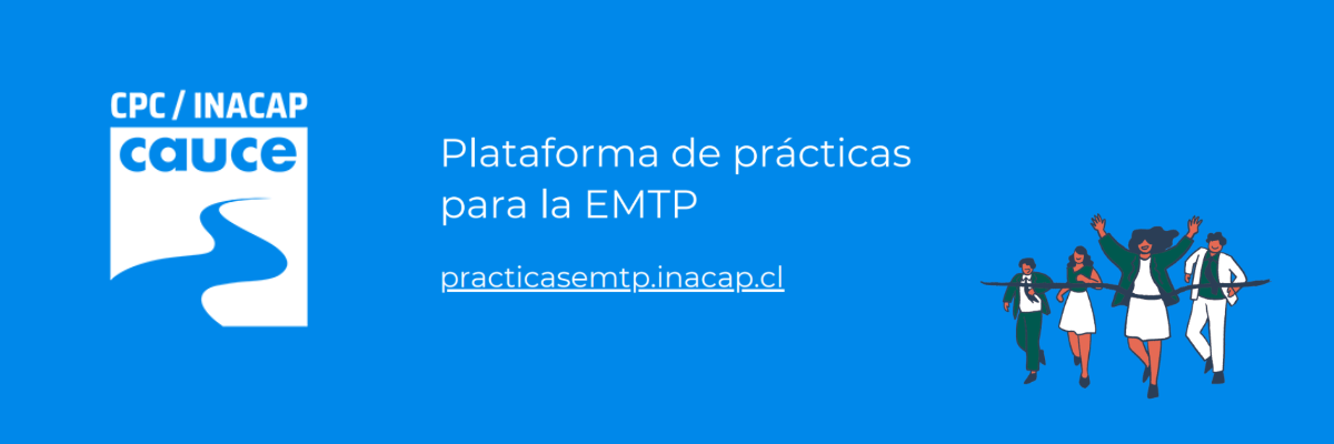 Imagen ilustrativa de la Plataforma de práticas para la EMPT INACAP CAUCE