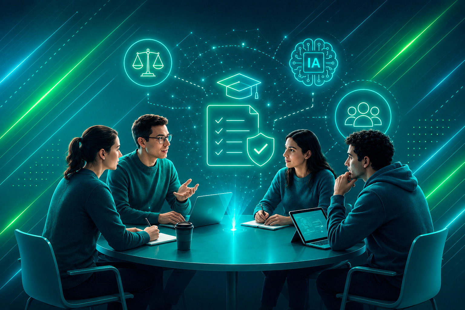 Mesa de Integridad Académica generada con inteligencia artificial