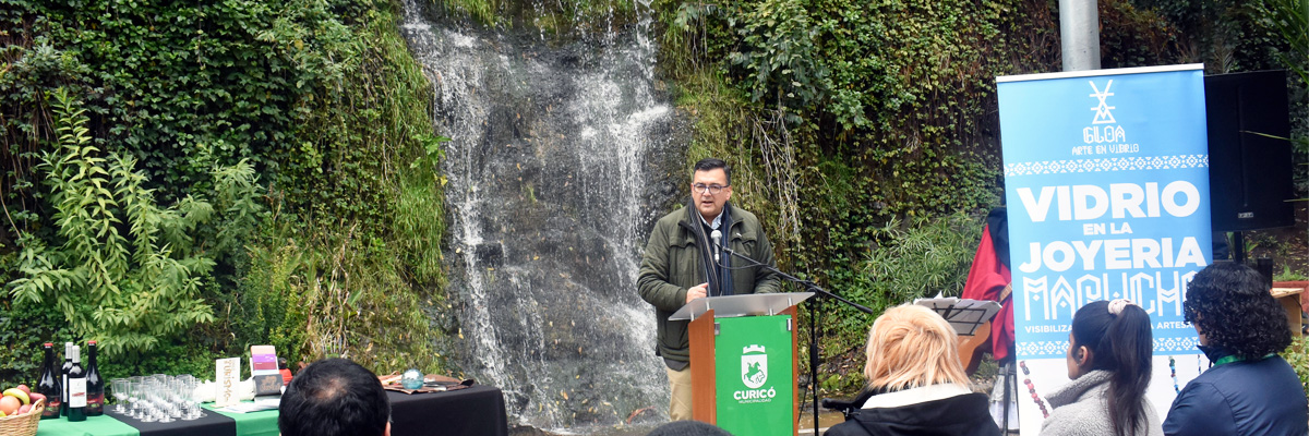 Vicerrector de Sede, Marcelo Valdivia entregando unas palabras a los asistentes