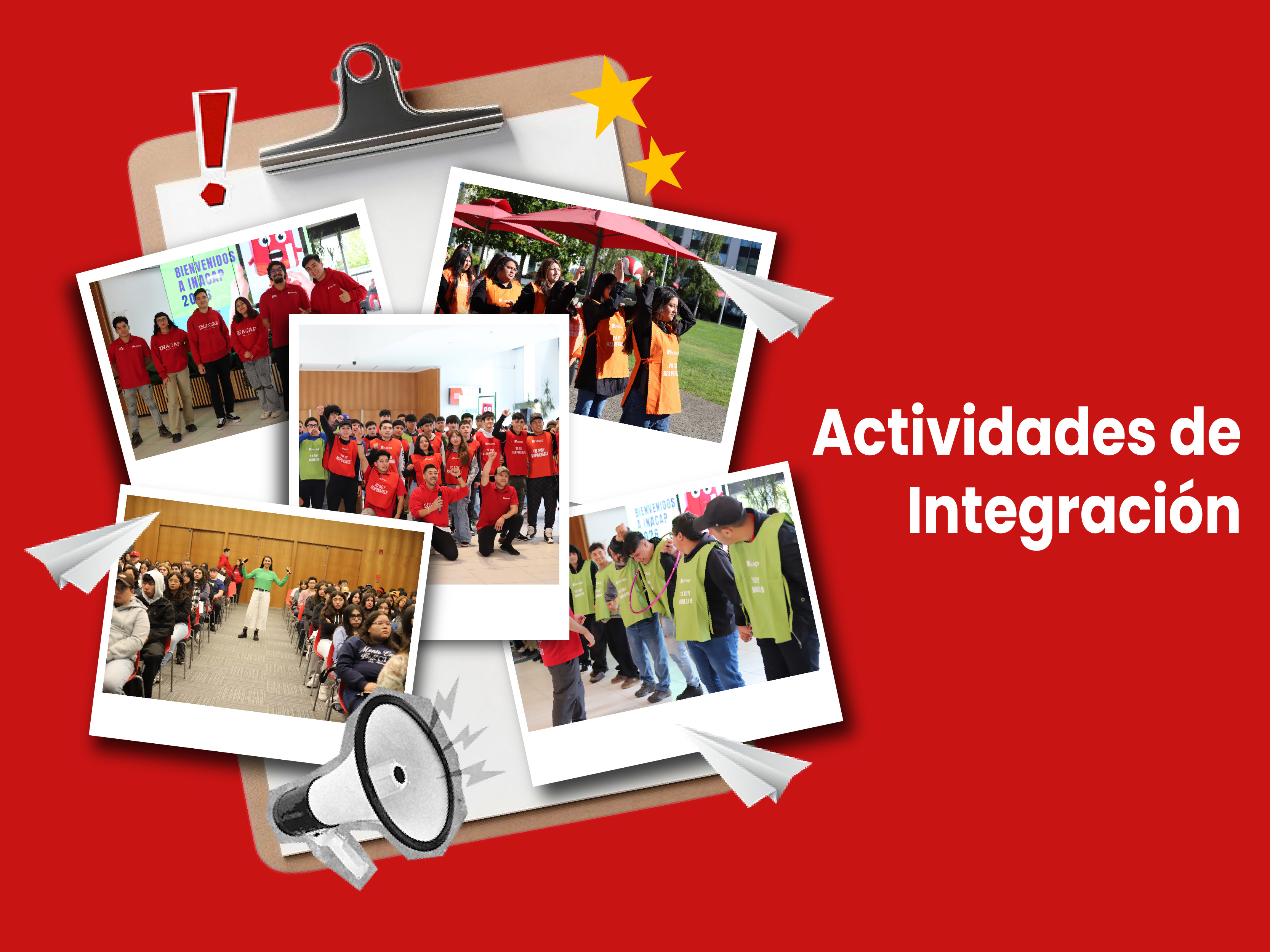 Collage de fotografias de actividades