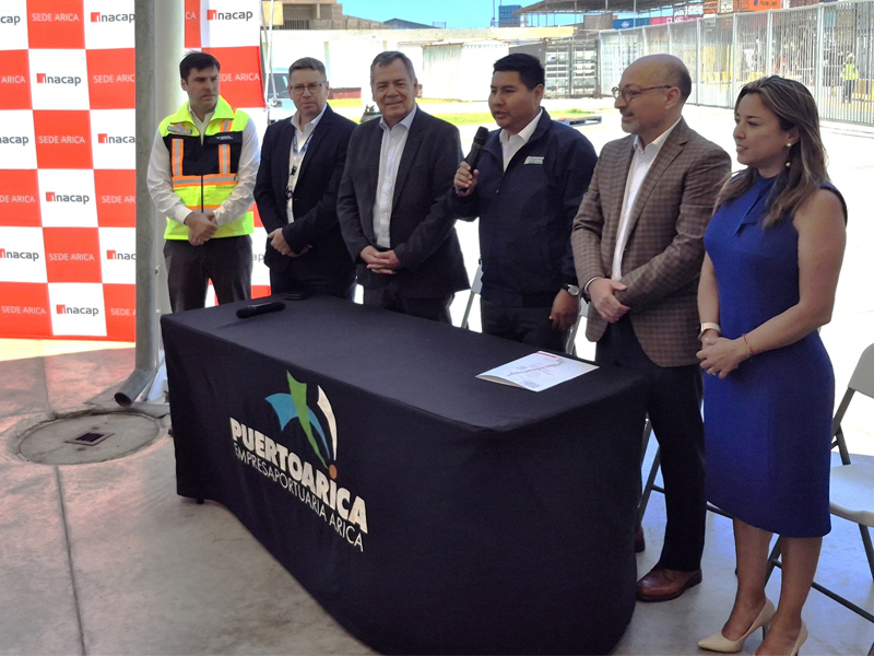 Autoridades del punto de prensa