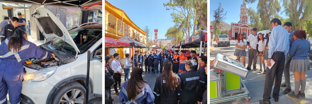 Estudiantes entregar servicios gratuitos en la Feria de Electromovilidad y Clínica del Automóvil