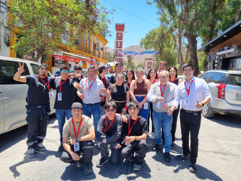 Estudiantes y docentes de INACAP Sede La Serena en la Feria de Electromovilidad y Clínica del Automóvil en Vicuña