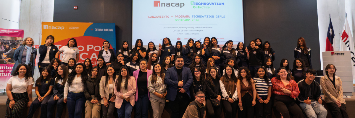 Estudiantes participan en lanzamiento Technovation Girls promoviendo liderazgo femenino en tecnología INACAP Antofagasta