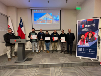 Finalización del curso y ceremonia de entrega de diplomas de operación de equipos de movimiento de tierra avanzado en INACAP Sede Coyhaique