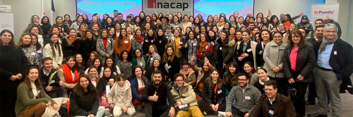 Más de 140 emprendedoras se reúnen en INACAP Sede San Pedro de la Paz en el Speed Mentoring del Programa