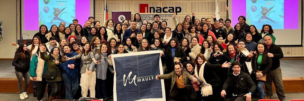 INACAP Sede Talca realiza charla “Piensa Positivo: Tú Mereces ser Feliz” para apoyar e impulsar emprendimientos maulinos