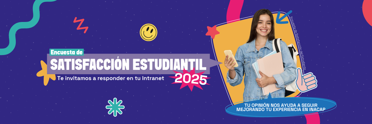 Gráfica que invita a responder la Encuesta de Satisfacción Estudiantil 2025