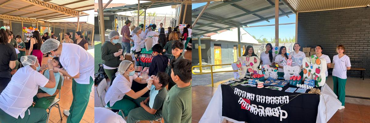 Alumnas con estudiantes del Colegio Santa Patricia