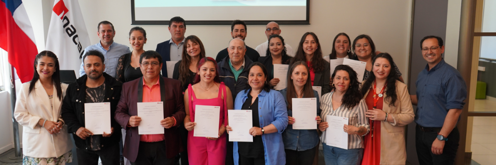 a ceremonia de cierre de los  programas Gestión del Proceso Evaluativo TP y Plan de Apoyo a la Orientación del área CEDEM
