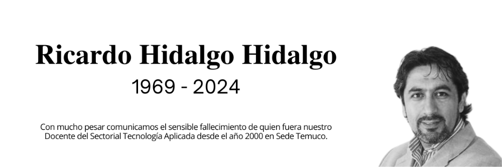 Sensible fallecimiento docente Ricardo Hidalgo Hidalgo