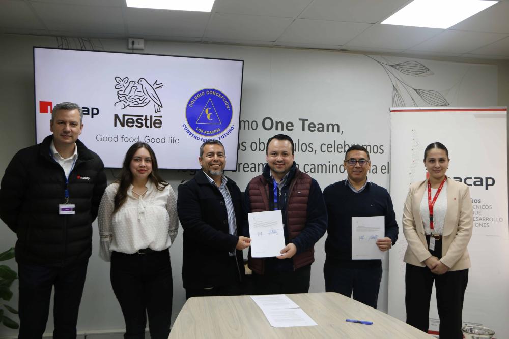Inacap permitió generar un convenio entre Nestlé y el Colegio Concepción Los Acacios.