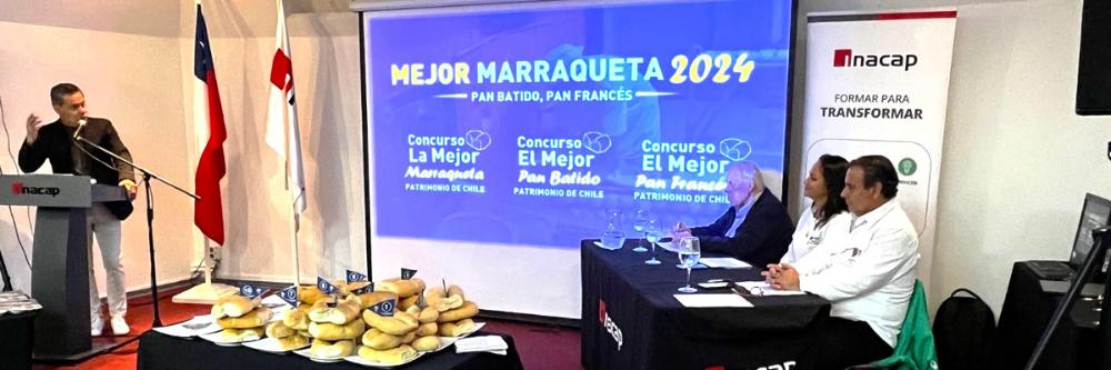 Equipo de jurados en evento "La Mejor Marraqueta"