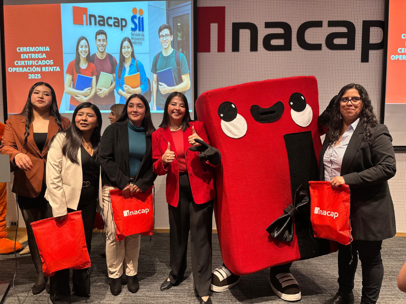 Estudiantes junto a Inacapito