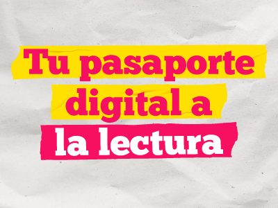 Gráfica que hace referencia a Pasaportre digital a la lectura, aludiendo a servicio de bibliotecas.
