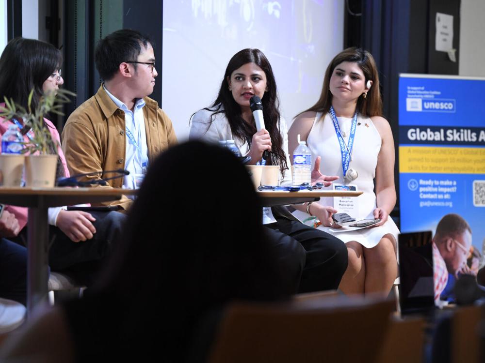 Vannia Bascuñán participó en foro de la Unesco/Foto: worldskills.org